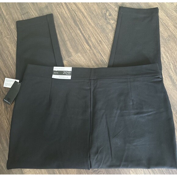 Rafaella women's Plus Size Slimming Pull-On Ankle Pant with Zipper Detail 20W - Picture 7 of 8